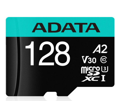 Karta pamięci Adata microSD 128GB 100MB/s AUSDX128GUI3V30SA2-RA1